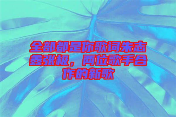 全部都是你歌詞朱志鑫張極，兩位歌手合作的新歌