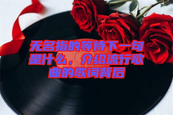 無(wú)名指的等待下一句是什么，介紹流行歌曲的歌詞背后