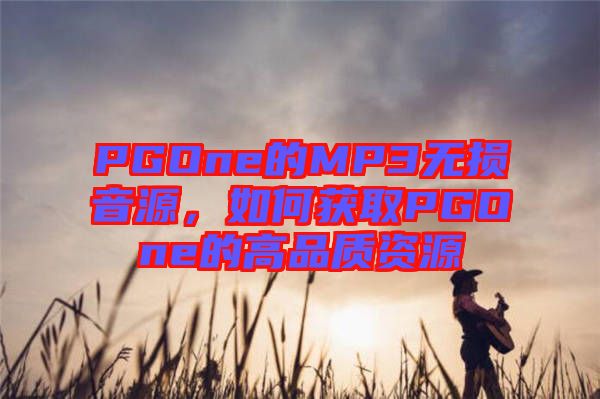 PGOne的MP3無損音源，如何獲取PGOne的高品質(zhì)資源