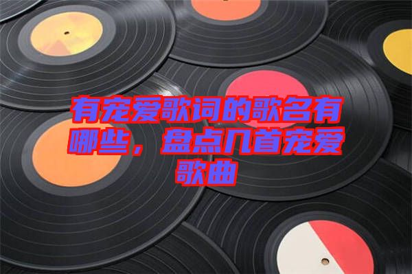 有寵愛歌詞的歌名有哪些，盤點幾首寵愛歌曲