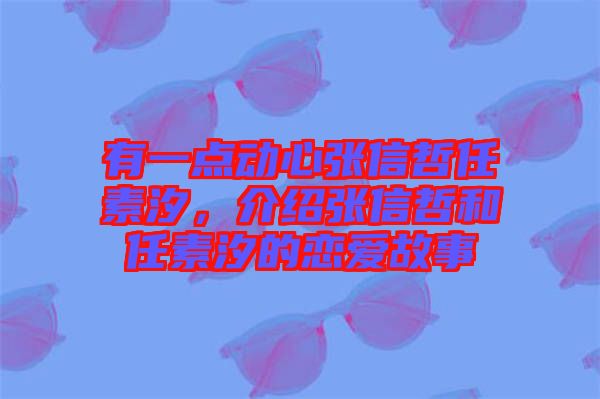 有一點動心張信哲任素汐，介紹張信哲和任素汐的戀愛故事