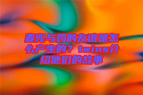 麥兜與雞的友誼是怎么產生的？twins介紹他們的故事