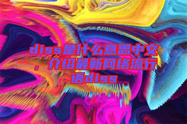 diss是什么意思中文，介紹最新網絡流行語diss