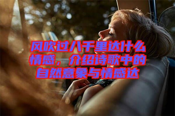 風吹過八千里達什么情感，介紹詩歌中的自然意象與情感達